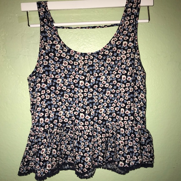 Baby Blue Floral Top - Picture 1 of 2